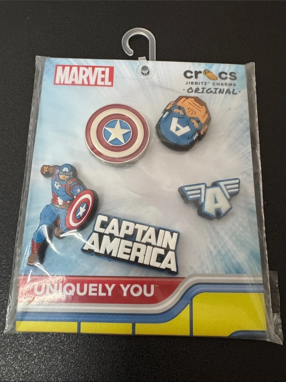 Crocs Marvel Captain America Jibbitz Charm Set New